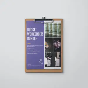 Budget Worksheets Bundle. The Enlightened Creative.