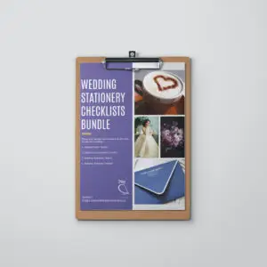 Wedding Stationery Checklists Bundle. The Enlightened Creative.