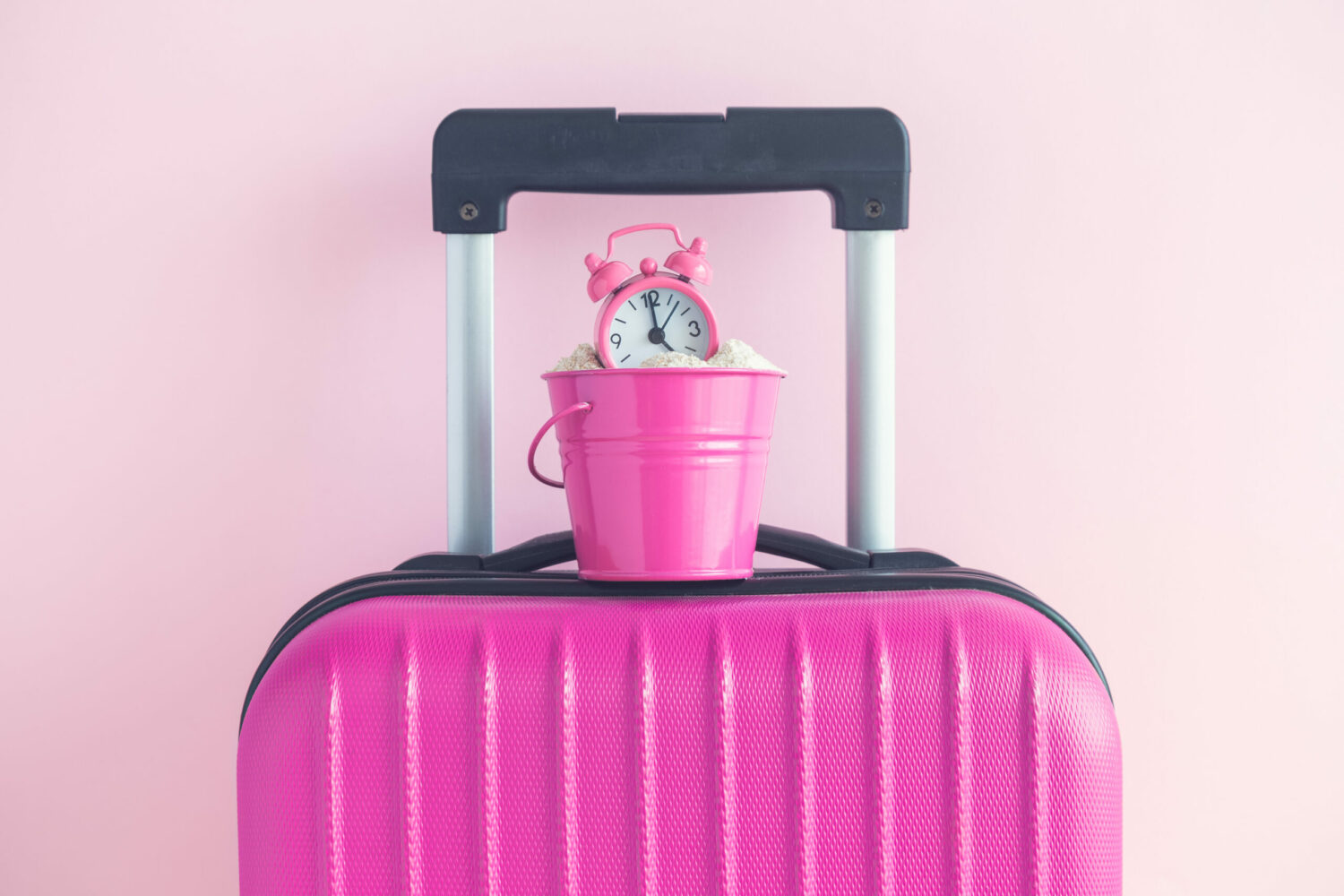 Pink Suitcase. Howerton+Wooten Events.