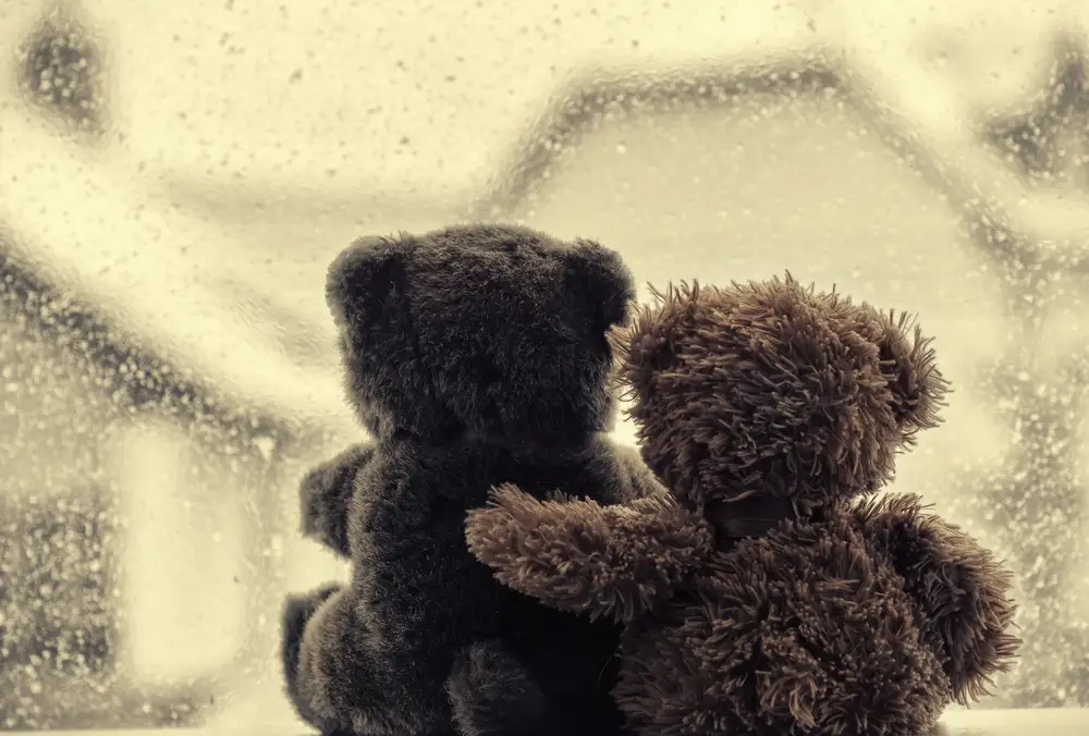 Teddy Bears Supporting Each Other